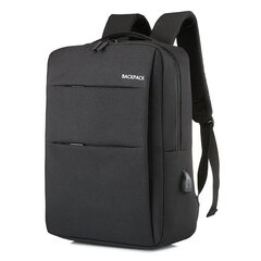 Рюкзак для ноутбука 15,6 дюймов, черный цена и информация | Рюкзаки, сумки, чехлы для компьютеров | pigu.lt