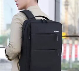 Рюкзак для ноутбука 15,6 дюймов, черный цена и информация | Рюкзаки, сумки, чехлы для компьютеров | pigu.lt