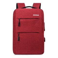 Рюкзак для ноутбука 15,6 дюймов, красный цена и информация | Рюкзаки, сумки, чехлы для компьютеров | pigu.lt