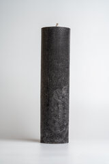 Flamores apvali žvakė Midnight Black juoda 2,42 kg 222h цена и информация | Подсвечники, свечи | pigu.lt
