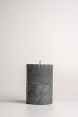 Flamores apvali žvakė Deep Ocean Grey žalsvai pilka (14cm x 9,5cm) kaina ir informacija | Žvakės, Žvakidės | pigu.lt
