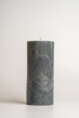 Flamores apvali žvakė Deep Ocean Grey žalsvai pilka (22cm x 9,5cm) цена и информация | Подсвечники, свечи | pigu.lt