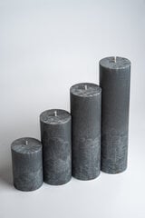 Flamores apvali žvakė Deep Ocean Grey žalsvai pilka (22cm x 9,5cm) цена и информация | Подсвечники, свечи | pigu.lt