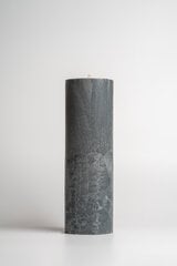 Flamores apvali žvakė Deep Ocean Grey žalsvai pilka (30cm x 9,5cm) kaina ir informacija | Žvakės, Žvakidės | pigu.lt