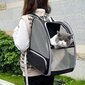 Gyvūnų transportavimo kuprinė katėms ir šunims, 41x29x35 cm, rožinė цена и информация | Transportavimo narvai, krepšiai | pigu.lt