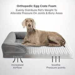 Ortopedinis guolis šunims Temsy, 18x91x64 cm kaina ir informacija | Guoliai, pagalvėlės | pigu.lt