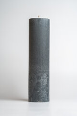 Flamores apvali žvakė Deep Ocean Grey žalsvai pilka (37cm x 9,5cm) kaina ir informacija | Žvakės, Žvakidės | pigu.lt
