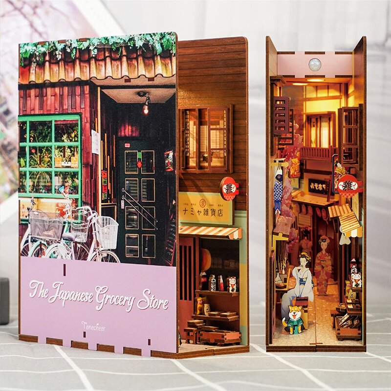Pasidaryk pats miniatiūrinis namelis su LED apšvietimu - Japonijos parduotuvė Tonecheer, 134 d. цена и информация | Dėlionės (puzzle) | pigu.lt