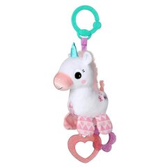 Pliušinis barškutis su kramtuku ir pakabuku Bright Starts Sparkle & Shine Unicorn kaina ir informacija | Žaislai kūdikiams | pigu.lt