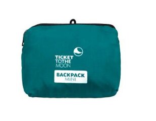 Sportinė kuprinė Ticket To The Moon Mini Backpack, 15 L, Emerald kaina ir informacija | Turistinės ir kelioninės kuprinės | pigu.lt