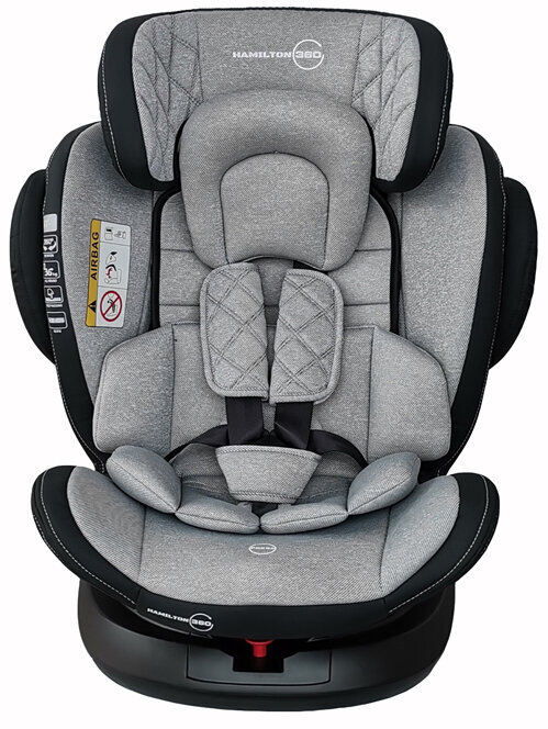 Automobilinė saugos kėdutė Hamilton 360º SPS Isofix, light grey jeans цена и информация | Autokėdutės | pigu.lt