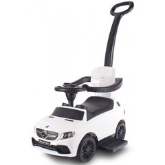 Mercedes 3 in 1 paspirtukas,užsėdama mašina, baltas цена и информация | Игрушки для малышей | pigu.lt