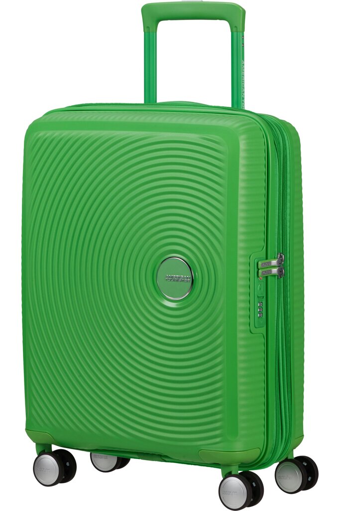 Mažas lagaminas American Tourister Soundbox Spinner, S 55/20, žalias цена и информация | Lagaminai, kelioniniai krepšiai | pigu.lt