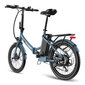 Elektrinis dviratis Fafress F20 Light 20", mėlynas kaina ir informacija | Elektriniai dviračiai | pigu.lt