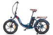 Elektrinis dviratis Fafress F20 Pro 20", mėlynas цена и информация | Elektriniai dviračiai | pigu.lt