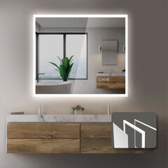 LED зеркало Vinchome Normandy Anti-fog, 60x70 см, белое цена и информация | Зеркала в ванную | pigu.lt