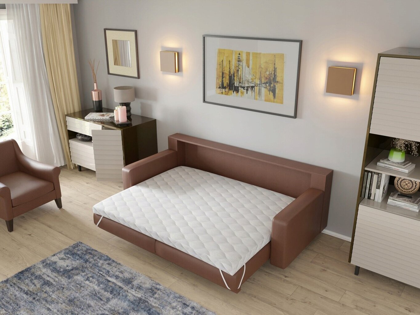 Antčiužinis Fluxar Home H2, H3 J051, 120 x 200 x 8 cm kaina ir informacija | Antčiužiniai | pigu.lt