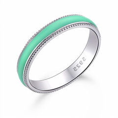 Серебряное кольцо с эмалью Brasco 59649 59649-18 цена и информация | Кольца | pigu.lt