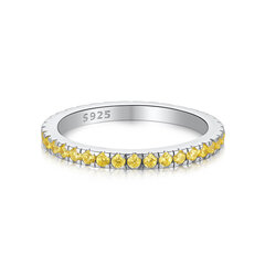 Серебряное кольцо с цирконами Brasco 59655 59655-16.5 цена и информация | Кольца | pigu.lt