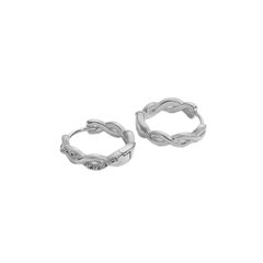 Серебряные серьги с цирконами Brasco 59713 59713 цена и информация | Серьги | pigu.lt