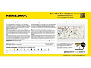 Surenkamas modelis Heller Mirage 2000 C kaina ir informacija | Konstruktoriai ir kaladėlės | pigu.lt