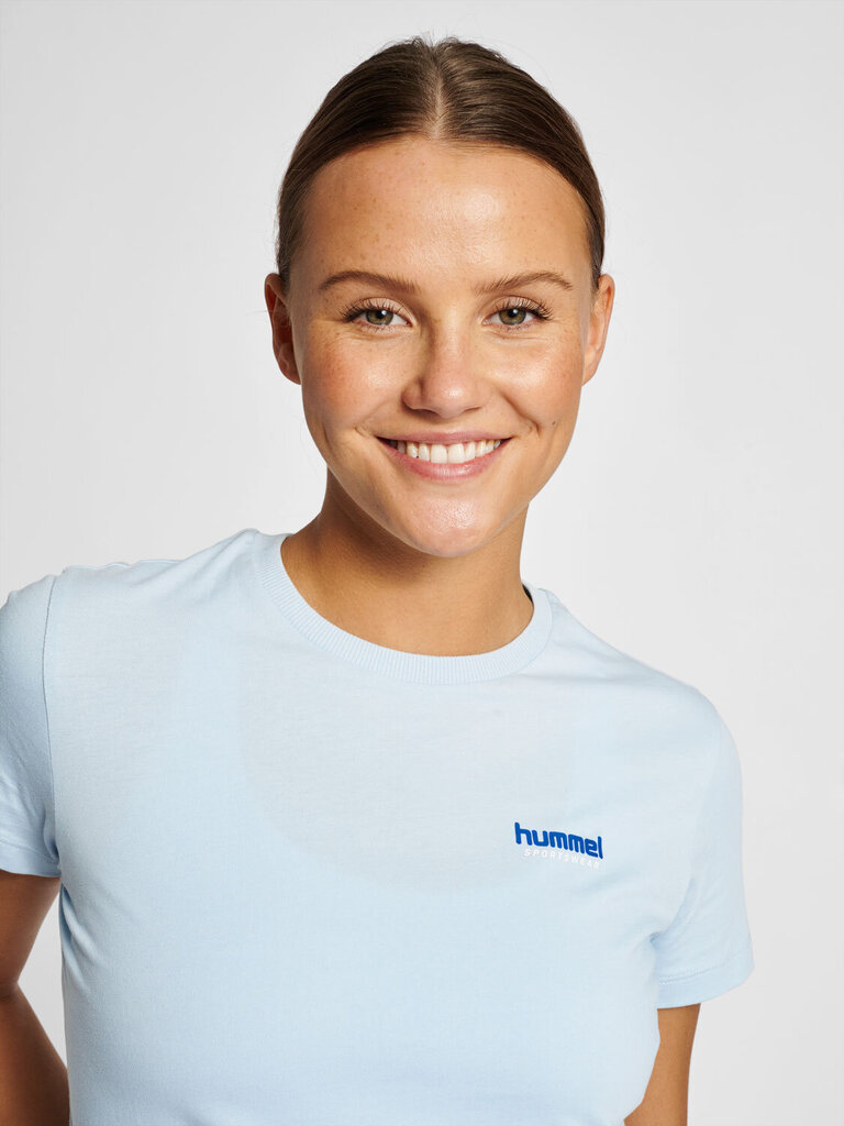 Hummel marškinėliai moterims, mėlyni цена и информация | Marškinėliai moterims | pigu.lt