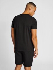 Hummel marškinėliai vyrams, juodi цена и информация | Мужская спортивная одежда | pigu.lt