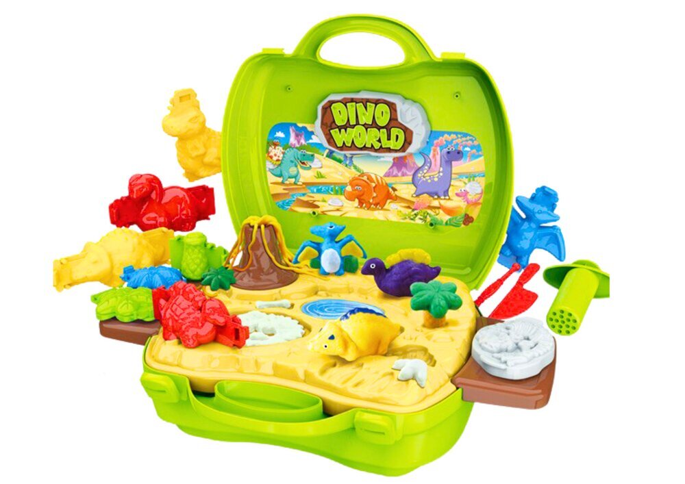 Žaislas dinozaurų pasaulis lagamine Ciastoline kaina ir informacija | Lavinamieji žaislai | pigu.lt