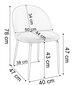 Aksominė kėdė Fargo, smėlio spalvos цена и информация | Biuro kėdės | pigu.lt