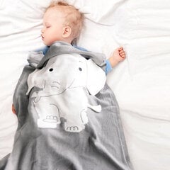 Pinta antklodė vaikui - drambliukas цена и информация | Детские подушки, конверты, спальники | pigu.lt