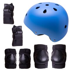Riedutininko/riedlentininko/dviratininko šalmas, mėlynas/juodas цена и информация | Шлемы | pigu.lt
