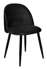 Kėdė Soul velvet, juoda kaina ir informacija | Virtuvės ir valgomojo kėdės | pigu.lt