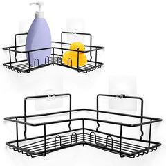 угловая полка vilde для ванной комнаты 23 x 23 x 10 см цена и информация | Аксессуары для ванной комнаты | pigu.lt