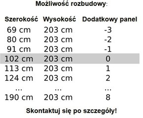 Sulankstomos durys 100 cm kaina ir informacija | Vidaus durys | pigu.lt