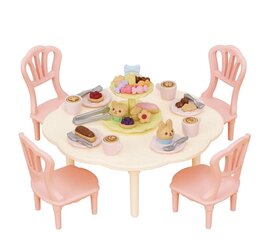 Žaislinis vaišių stalas su kėdėmis Sylvanian, 05742, 24 d. kaina ir informacija | Žaislai mergaitėms | pigu.lt