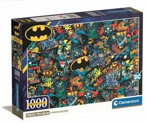 Dėlionė Betmenas Clementoni, 39906, 1000 d. kaina ir informacija | Dėlionės (puzzle) | pigu.lt