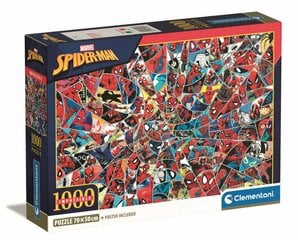 Dėlionė SpiderMan Clementoni, 39916, 1000 d. цена и информация | Пазлы | pigu.lt