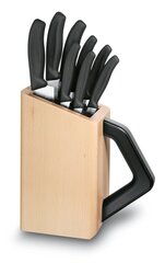 Victorinox virtuvinių peilių rinkinys su stovu, 9 dalių цена и информация | Ножи и аксессуары для них | pigu.lt