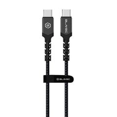 Blavec Cable Raptor braided - Type C to Type C - PD 60W 3A 1 metre (CRA-CC3BG10) black-grey цена и информация | Кабели для телефонов | pigu.lt