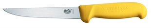 Нож для обвалки Victorinox Boning, изогнутый, ручка Fibrox Pro, 5.6601.15, 15 см цена и информация | Ножи и аксессуары для них | pigu.lt