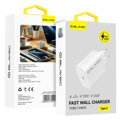 Blavec Wall charger BC1 - Type C - PD 25W (TCBC1-CW25) white цена и информация | Зарядные устройства для телефонов | pigu.lt