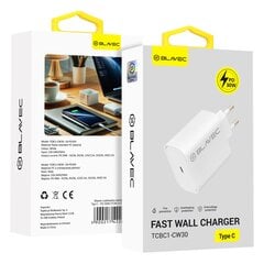 Blavec Wall charger BC1 - Type C - PD 30W (TCBC1-CW30) white цена и информация | Зарядные устройства для телефонов | pigu.lt