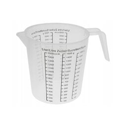 Matavimo puodelis, 1,5 l kaina ir informacija | Virtuvės įrankiai | pigu.lt
