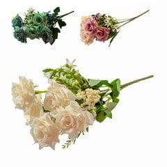 Dirbtinių gėlių puokštė, 34cm kaina ir informacija | Dirbtinės gėlės | pigu.lt