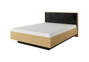 Балтийская кровать с ящиком 160 Балтийский дуб + черный цена и информация | Кровати | pigu.lt
