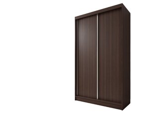 Гладкий шкаф без стекла 150 см Венге цена и информация | Шкафы | pigu.lt