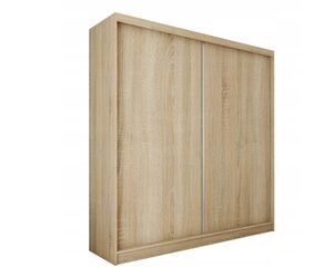 Spinta Bianco, 200x61x216 cm, ruda цена и информация | Шкафы | pigu.lt