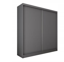 Spinta Bianco, 200x61x216 cm, pilka цена и информация | Шкафы | pigu.lt