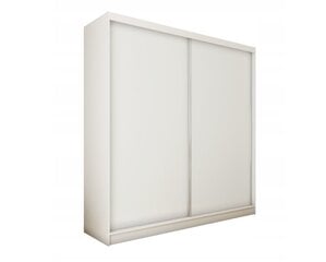 Spinta Bianco, 200x61x216 cm, balta цена и информация | Шкафы | pigu.lt