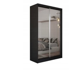 Spinta Debora, 120x61x216 cm, juoda цена и информация | Шкафы | pigu.lt